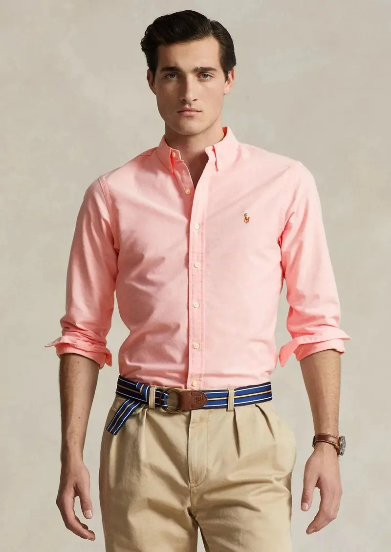 Chemise Ralph Lauren ajustée rose