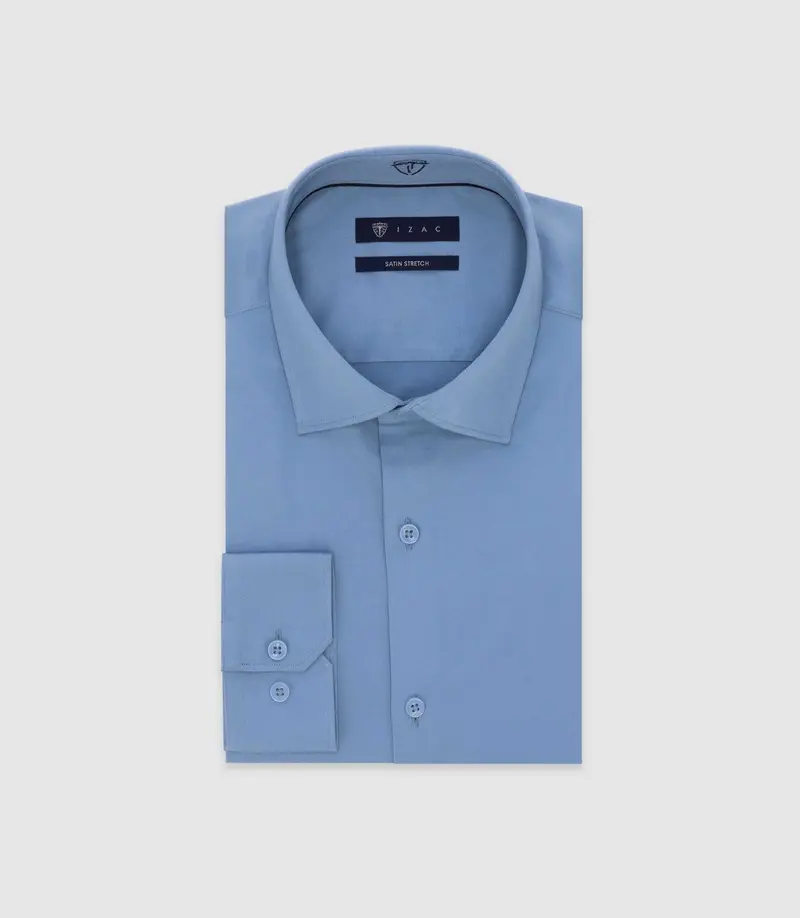 Chemise slim indigo