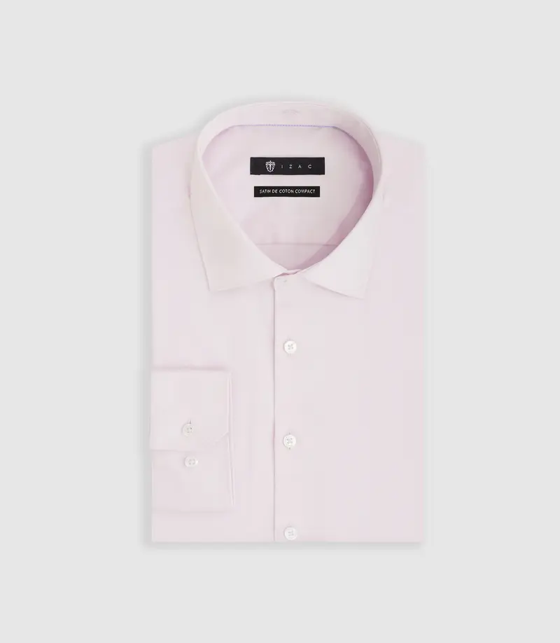 Chemise slim rose "Satinslim"