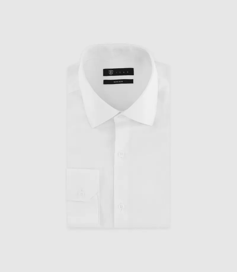 Chemise twill infroissable blanche