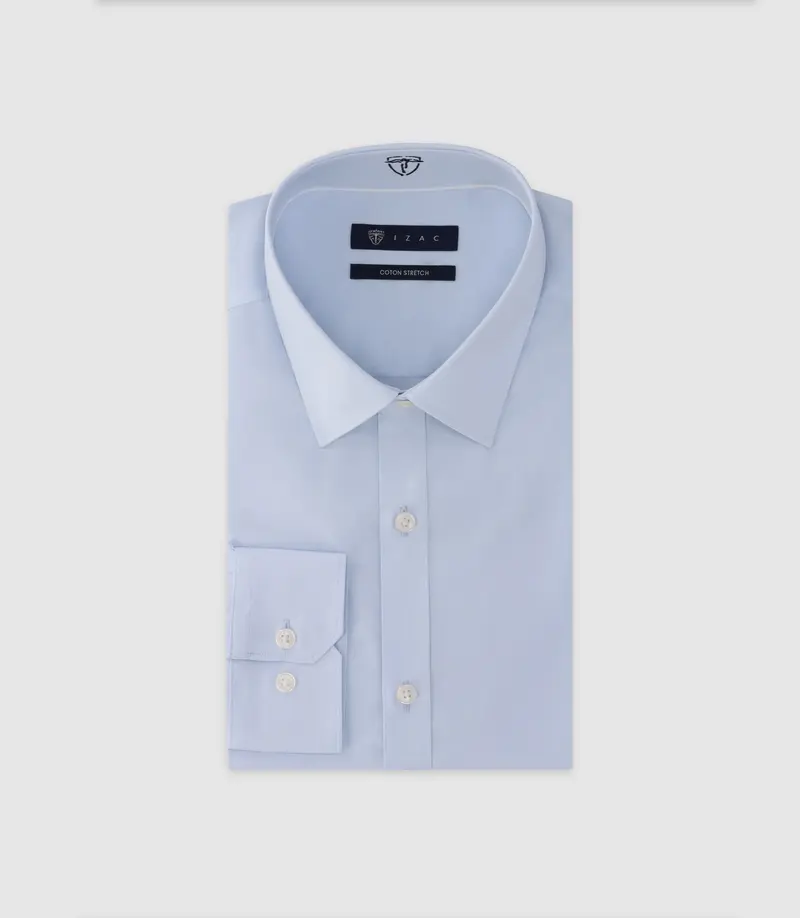 Chemise unie ciel