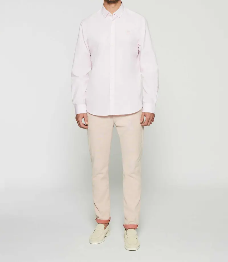 Chemise unie regular rose KENNETH