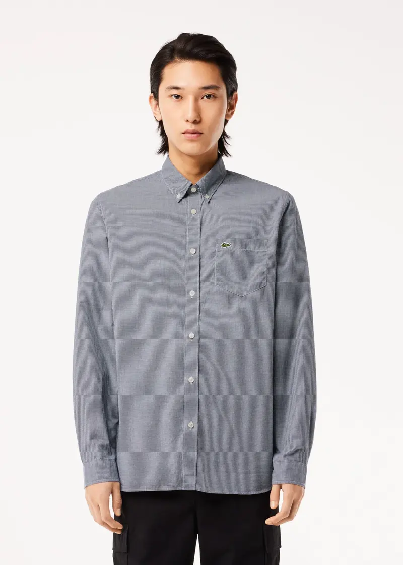 Chemise vichy Lacoste marine