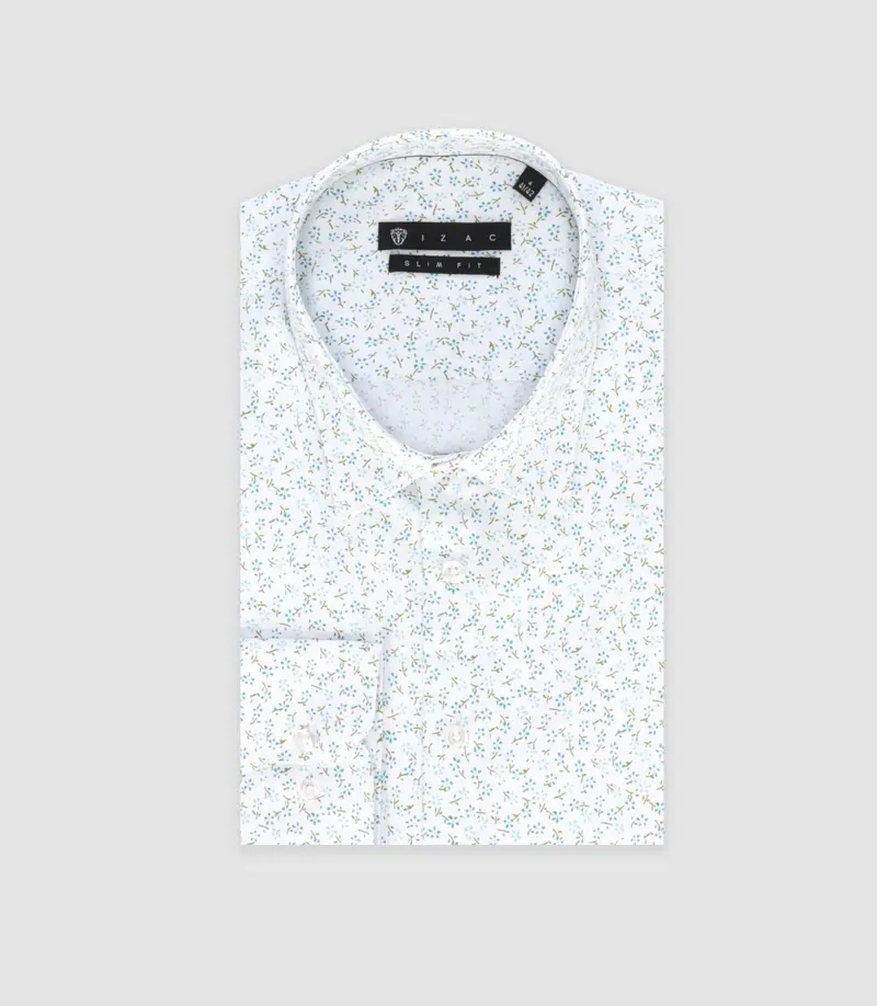 Chemise ville à imprimé vert "Tifast012"