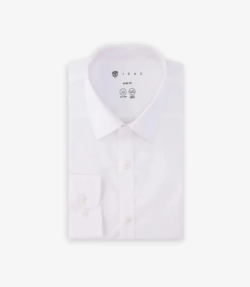 Chemise ville en coton blanche