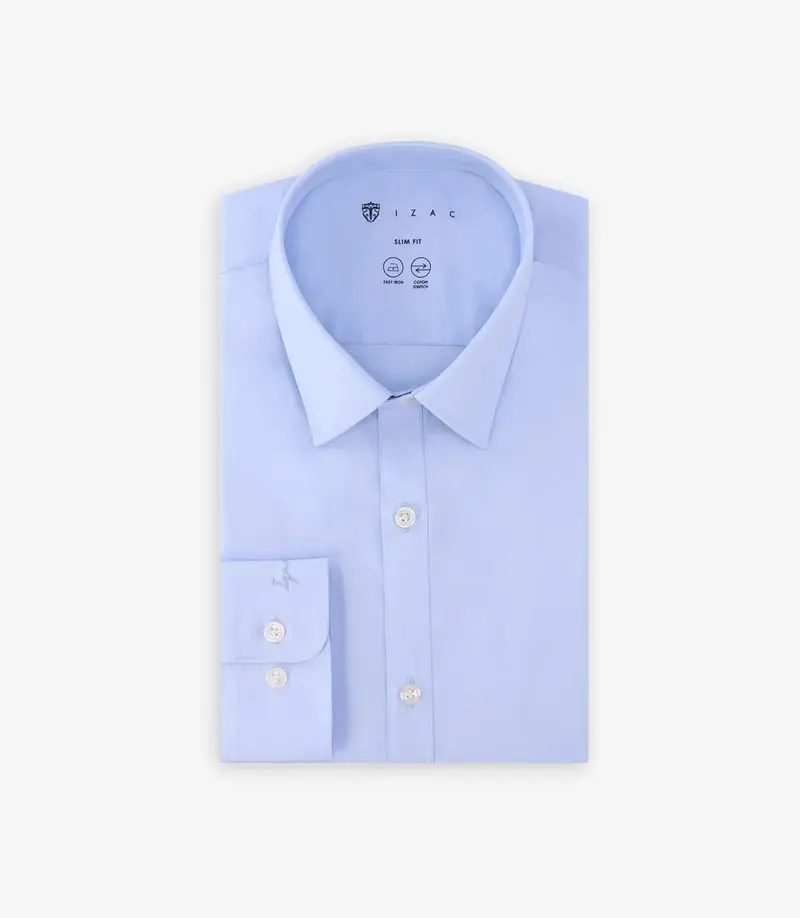 Chemise ville en coton ciel
