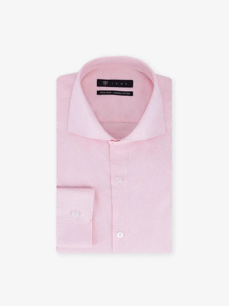 Chemise ville non iron rose