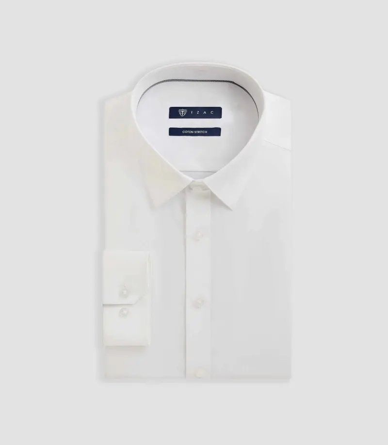 Chemise ville slim blanc MALTE