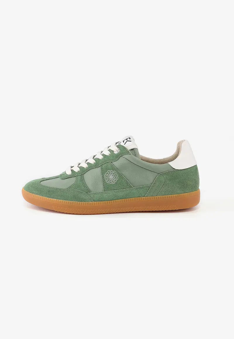 CHERRY - Baskets en cuir Vert