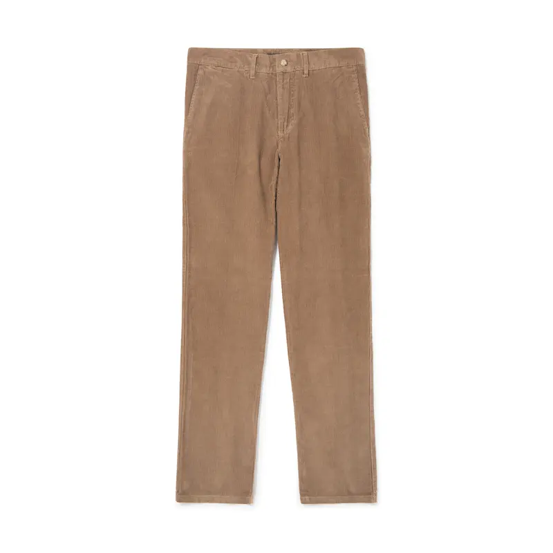 Chino en velours beige