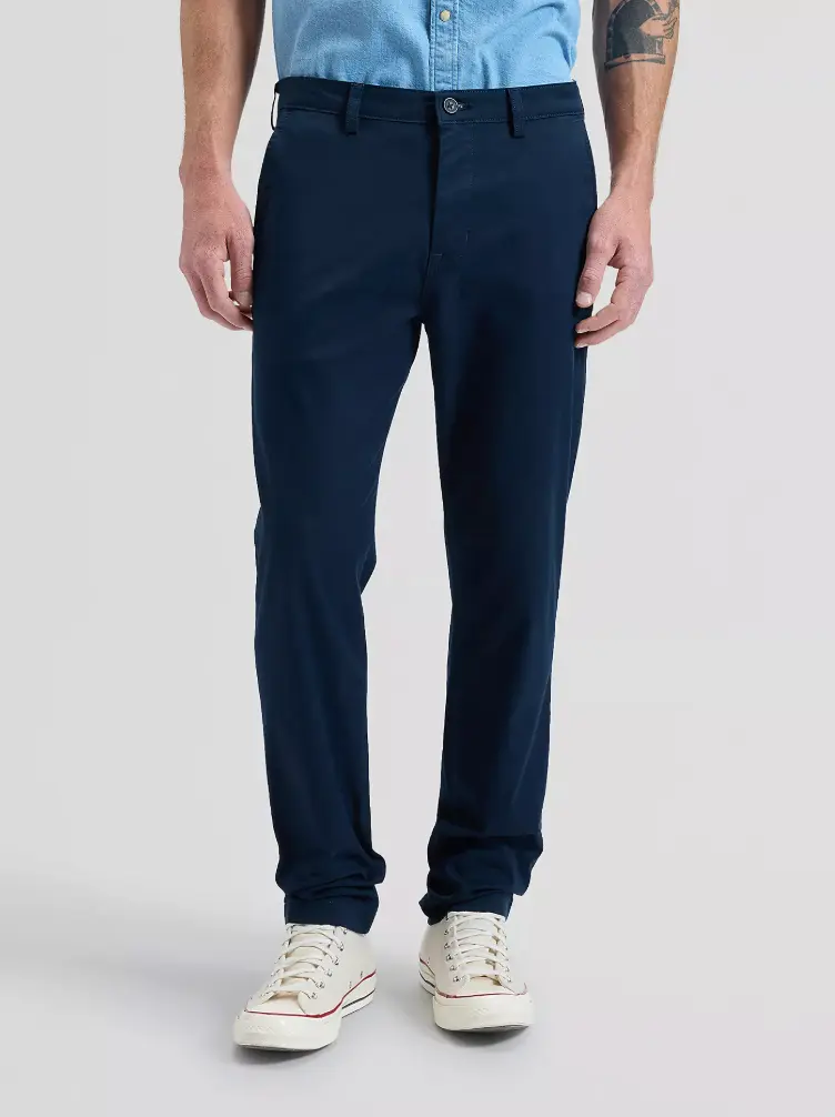 Chino Lee coupe regular rivet navy