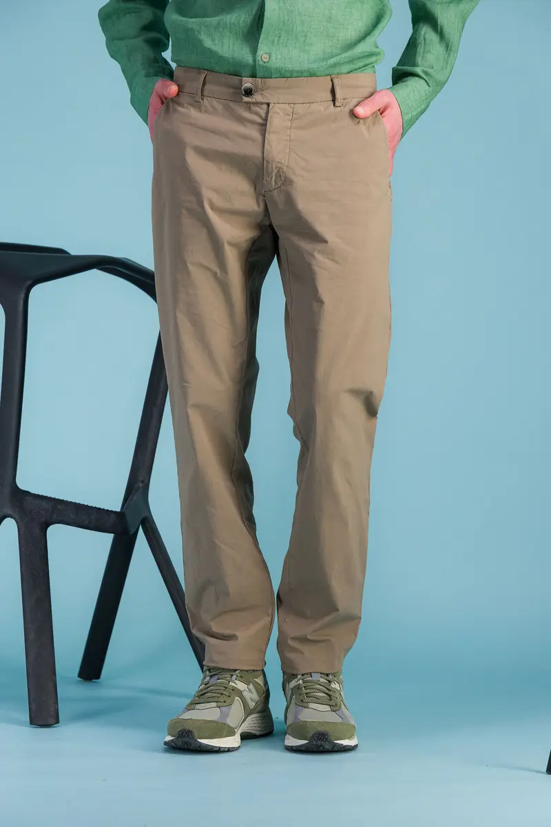 City pant coton BIO léger marron glacé