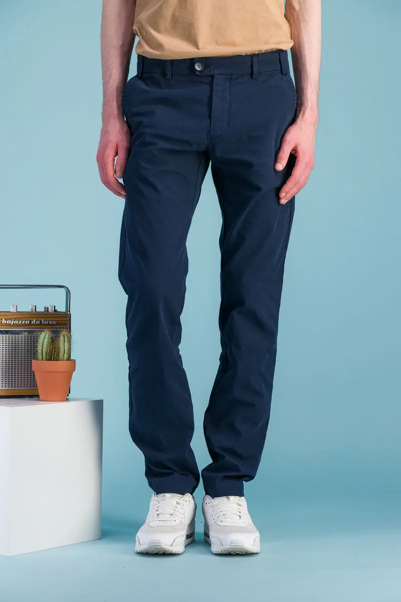 City pant coton BIO léger navy