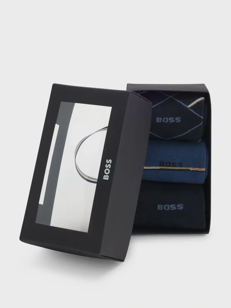 Coffret chaussettes BOSS marine