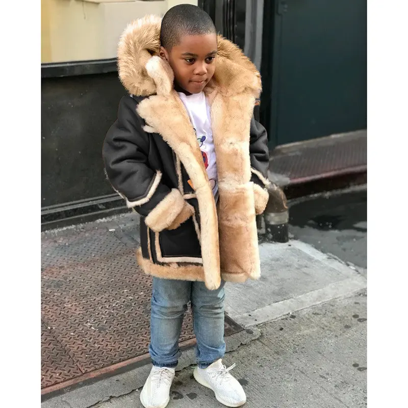 Combinaison Polaire à Capuche Garçon Hiver – Tout-en-un Chaud & Tendance