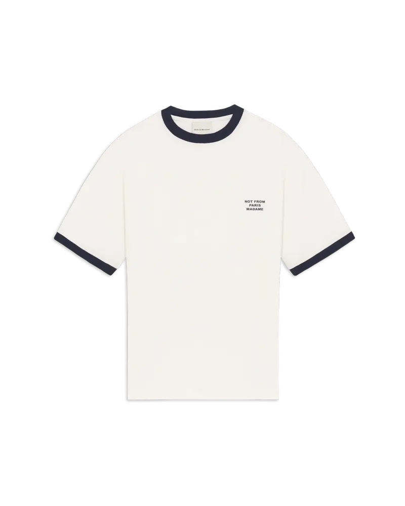 Contrasted Slogan T-shirt