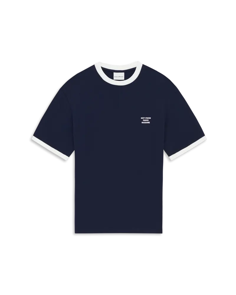 Contrasted Slogan T-shirt