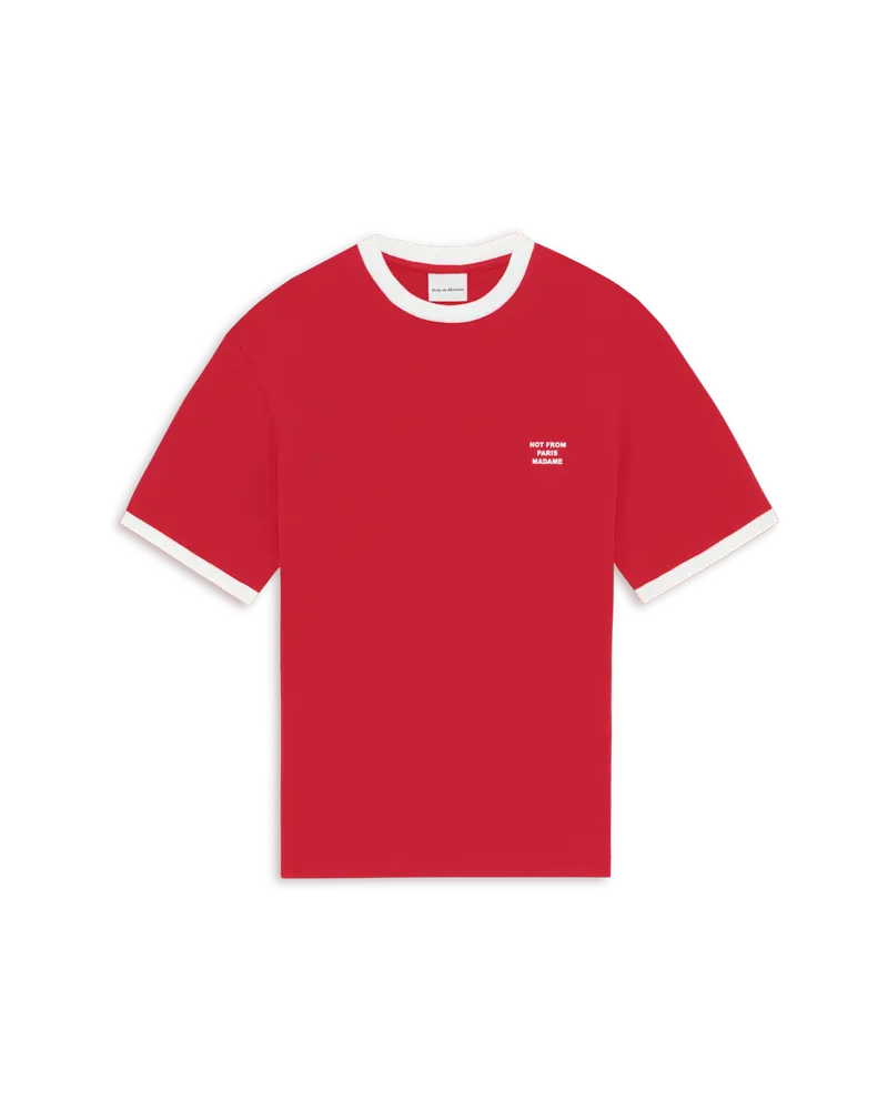 Contrasted Slogan T-shirt