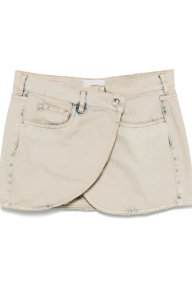 Coperni Denim Mini Skirt Grey