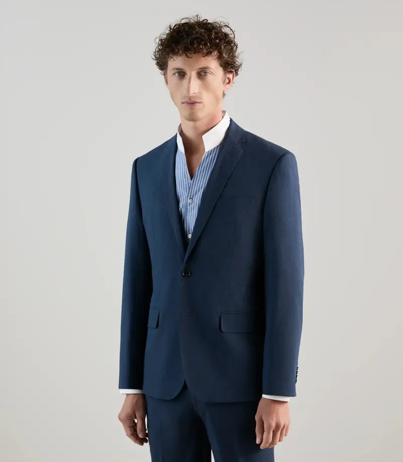Costume 2 boutons bleu denim
