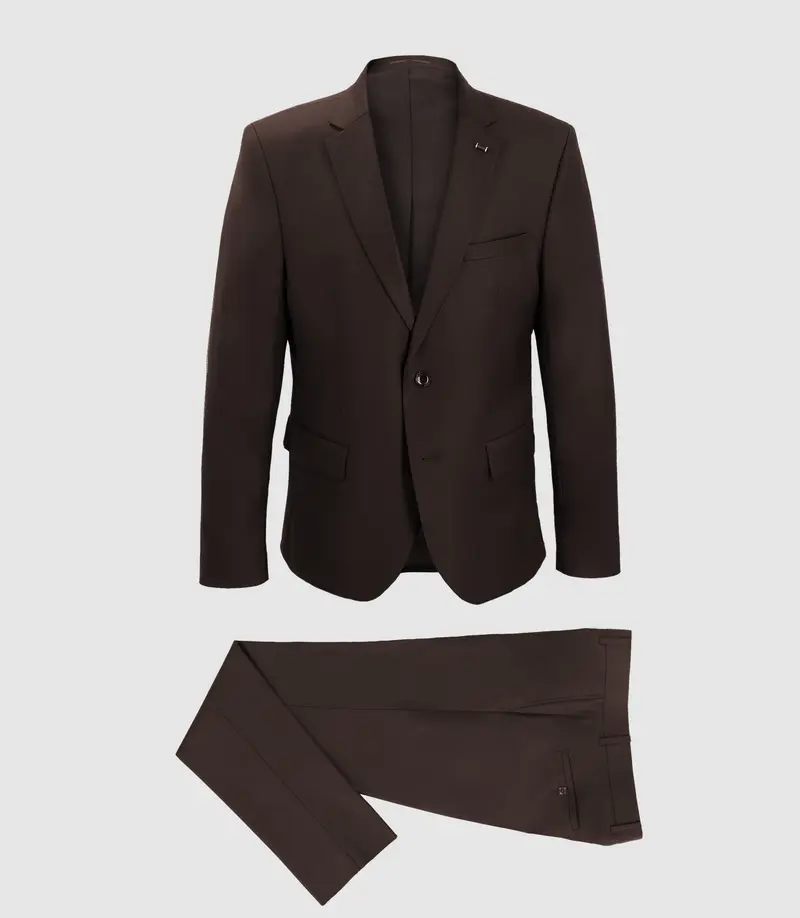 Costume 2 boutons MARRON
