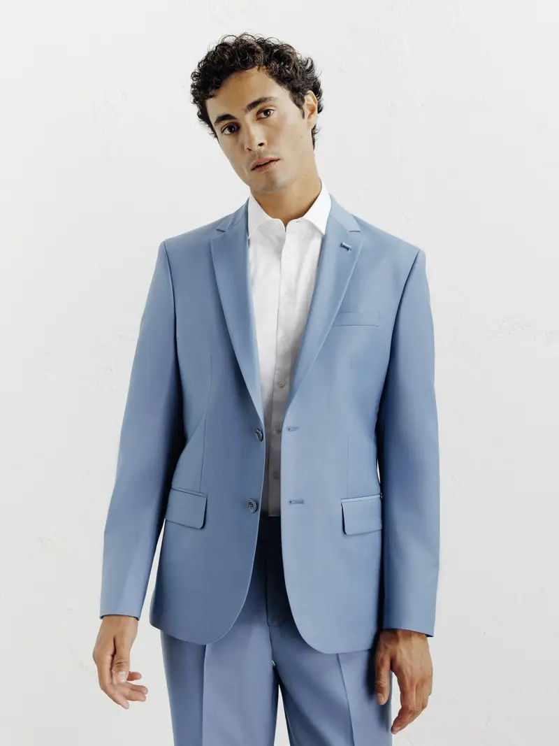 Costume 2 pièces cérémonie bleu ciel