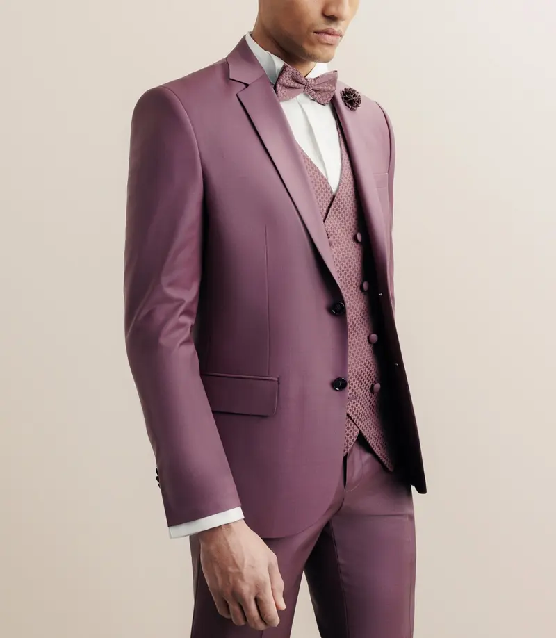 Costume 3 pièces violet