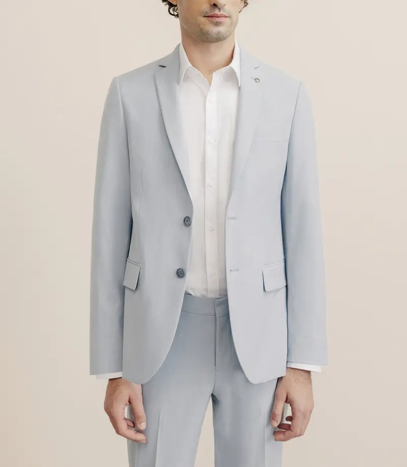 Costume avec poches bleu ciel