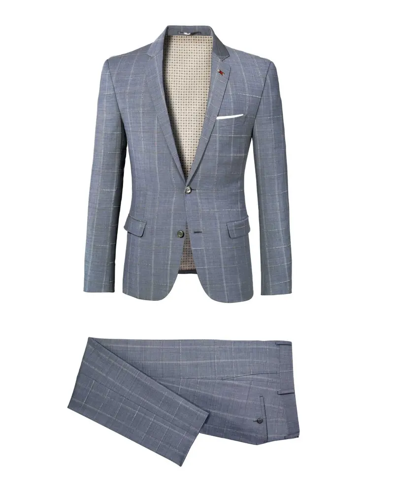 Costume carreaux gris