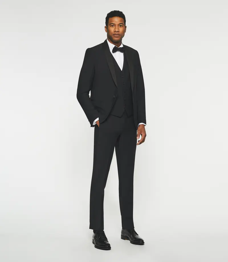 Costume cérémonie en laine noir LUXE