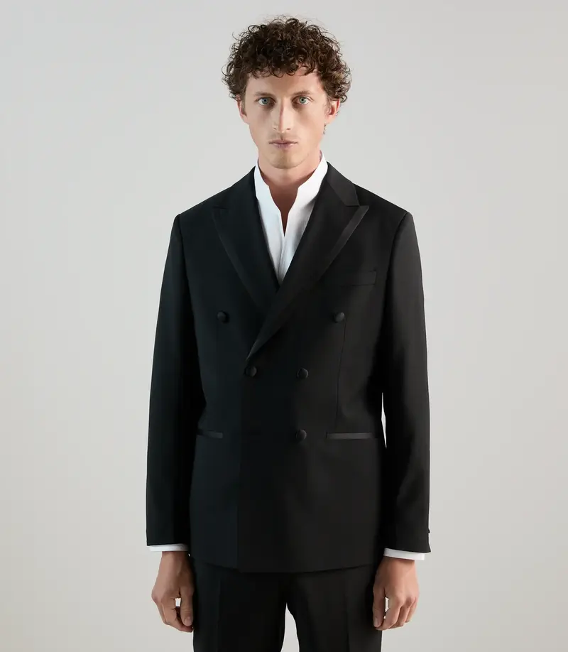 Costume croisé noir