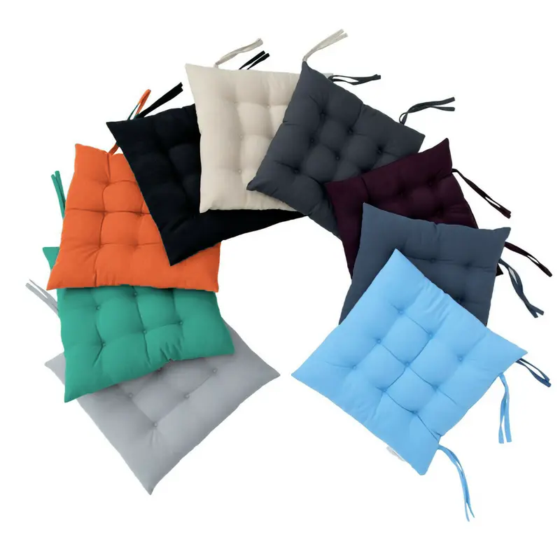 Coussin de Chaise Rembourré Uni – 40x40 cm Épaisseur 5 cm Bureau & Salon