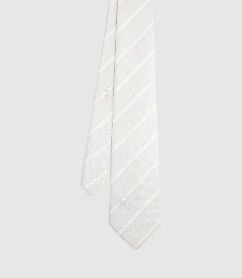 Cravate 8cm beige "Urbi"