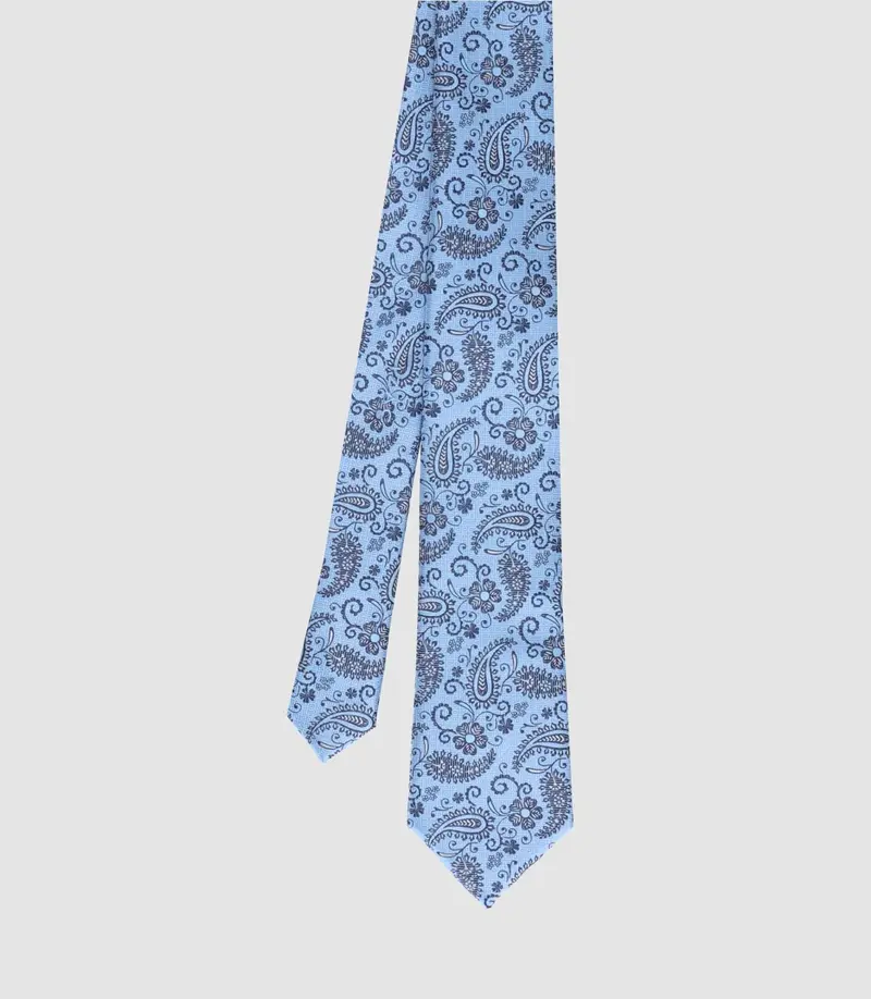 Cravate basique 7cm bleu ciel THOMAS