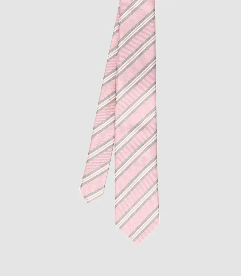 Cravate basique 7cm rose TRISTAN