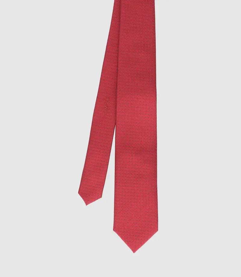 Cravate basique 7cm rouge TEO