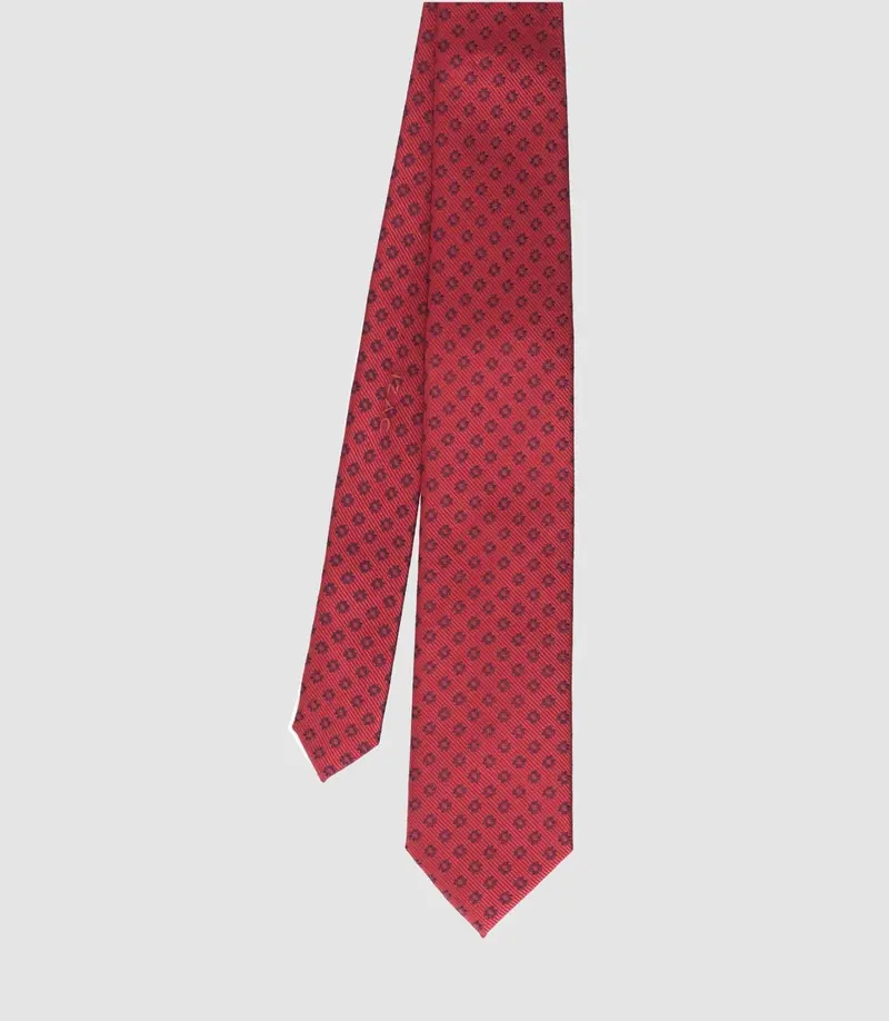 Cravate basique 7cm rouge THIBALT