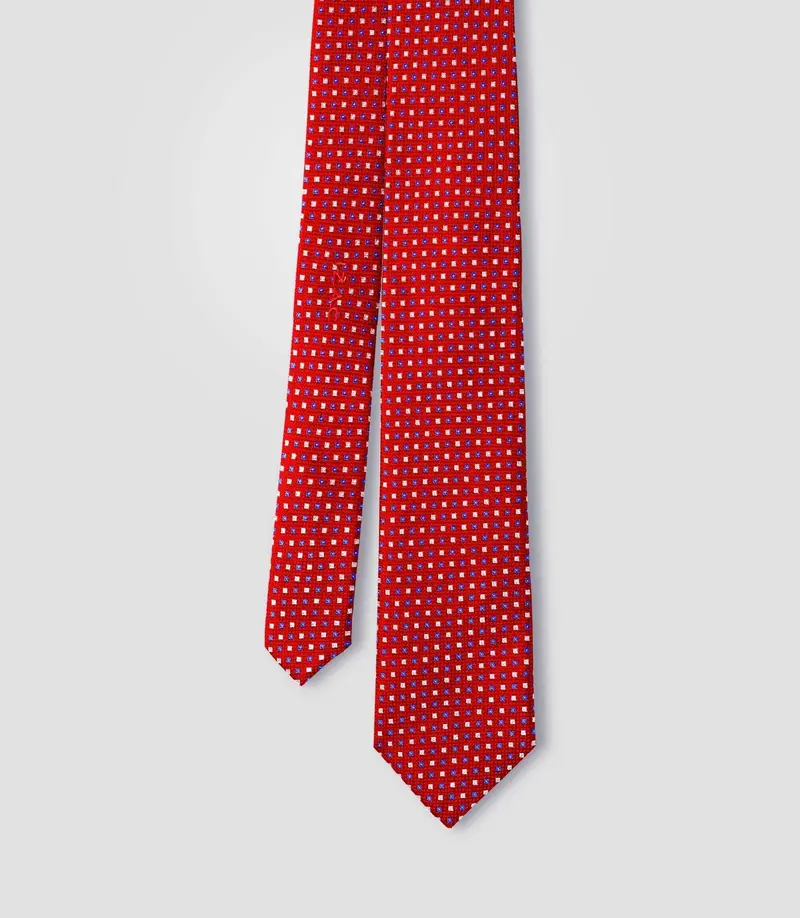 Cravate Classique 7cm rouge "Cadet"