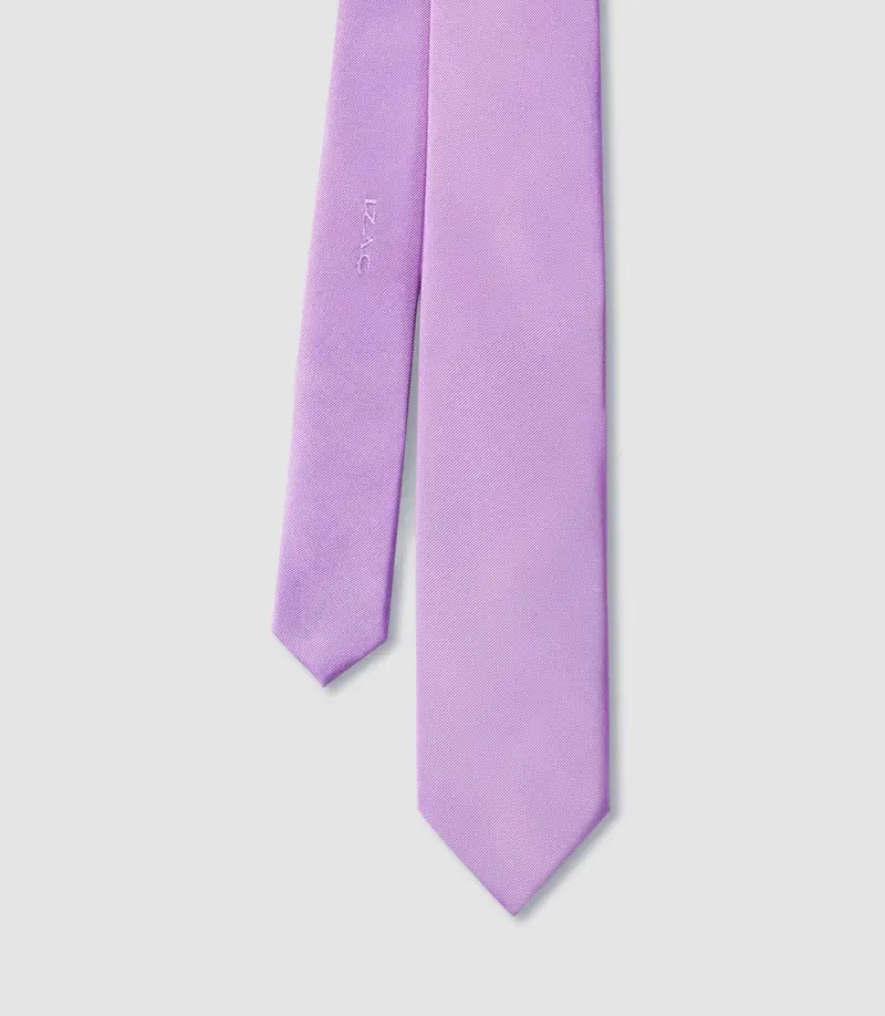 Cravate classique 7cm violette"Calvin"