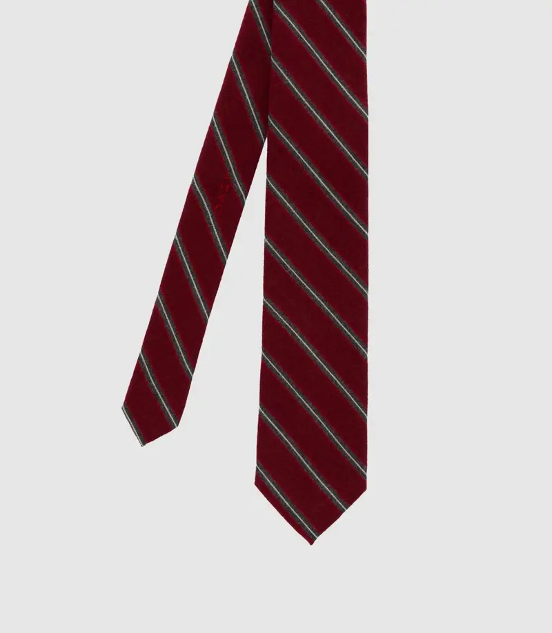 Cravate club slim 7 cm bordeaux MATTEO
