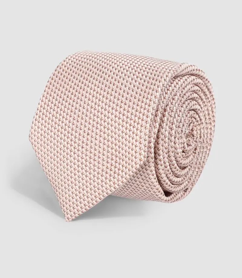 Cravate en soie beige HAL