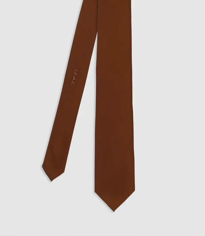 Cravate en tissu texturé truffe