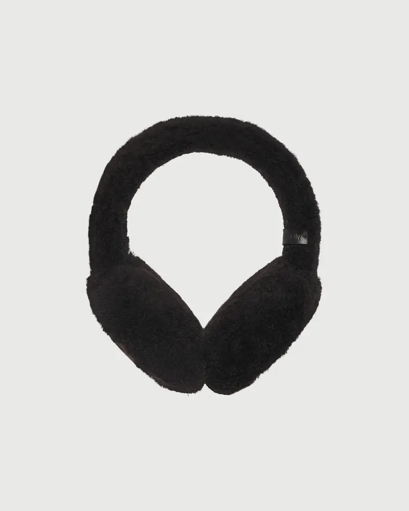 Curly Merino lambskin shearling earmuffs