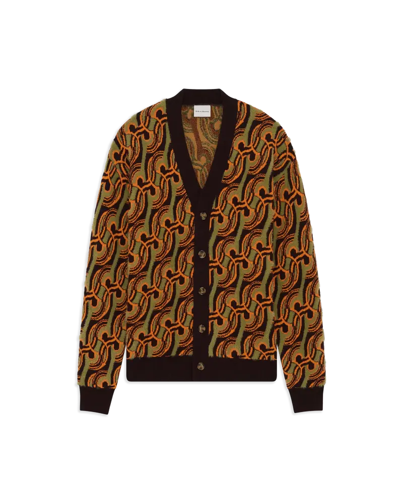 D Mirror Abstrait Cardigan