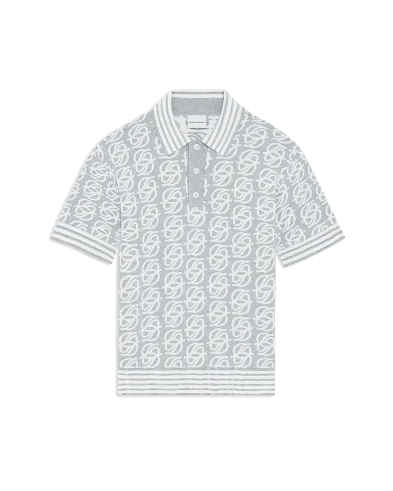 D Mirror Monogram Knit Polo