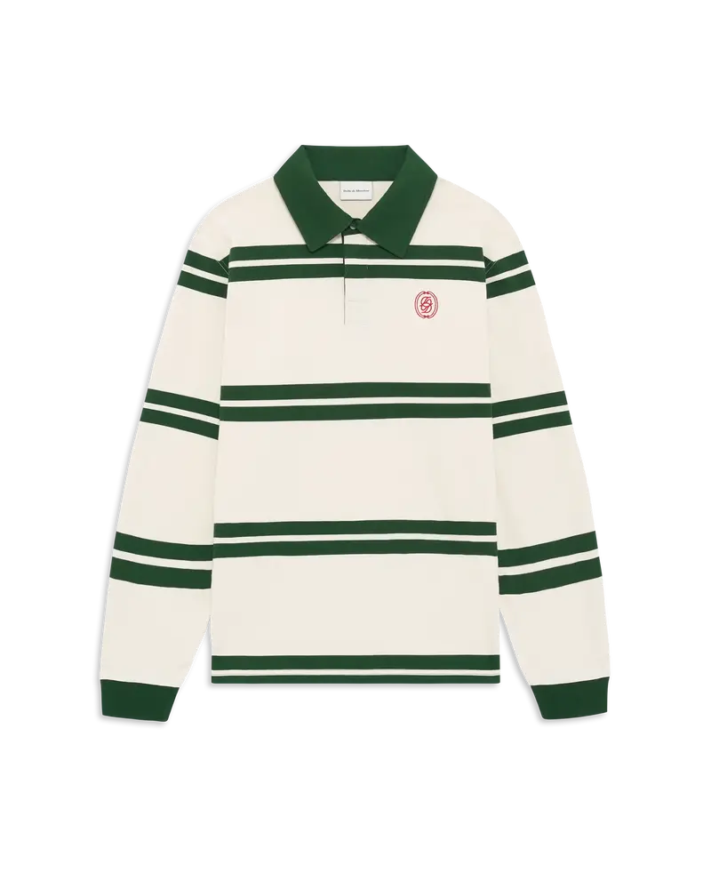 D Mirror Striped Polo