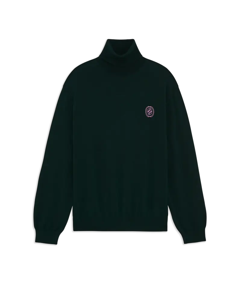 D Mirror Wool Silk Turtleneck