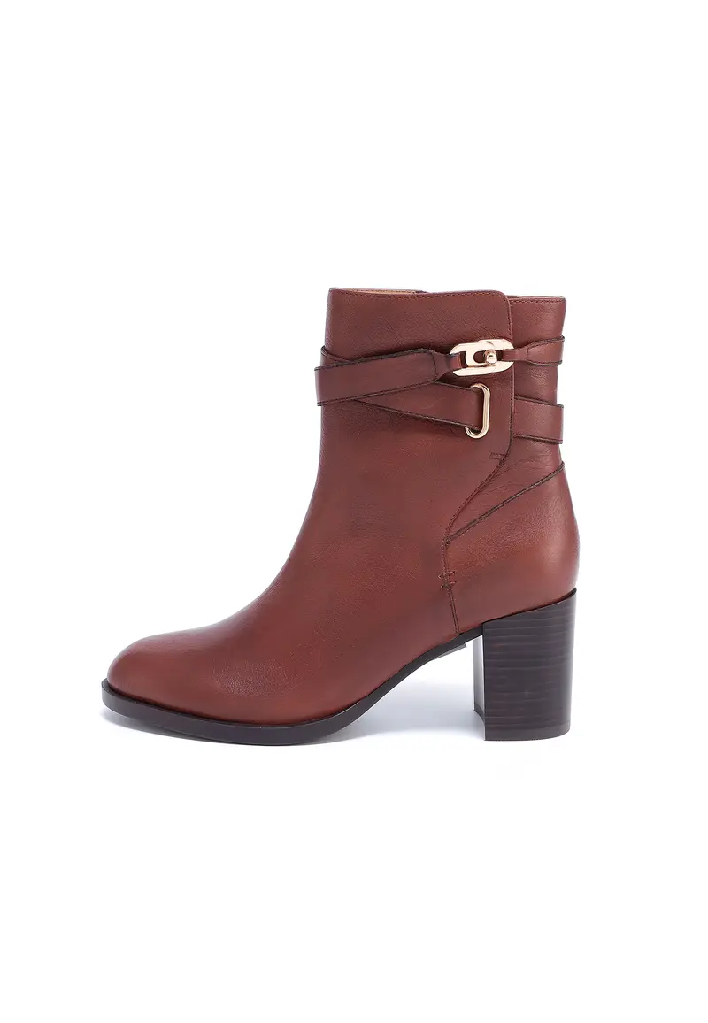 DANIELA - Bottines en cuir Marron