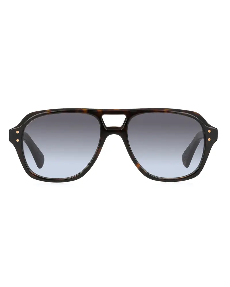 Dark tortoiseshell pilot-style sunglasses GARY02 E100