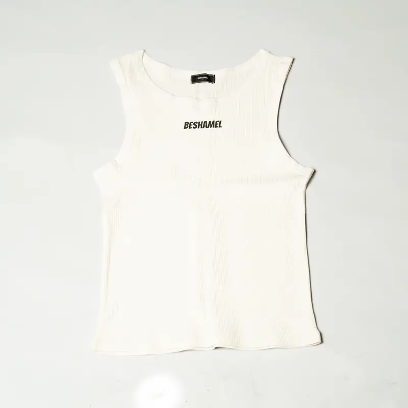 Débardeur Blanc Gaufré